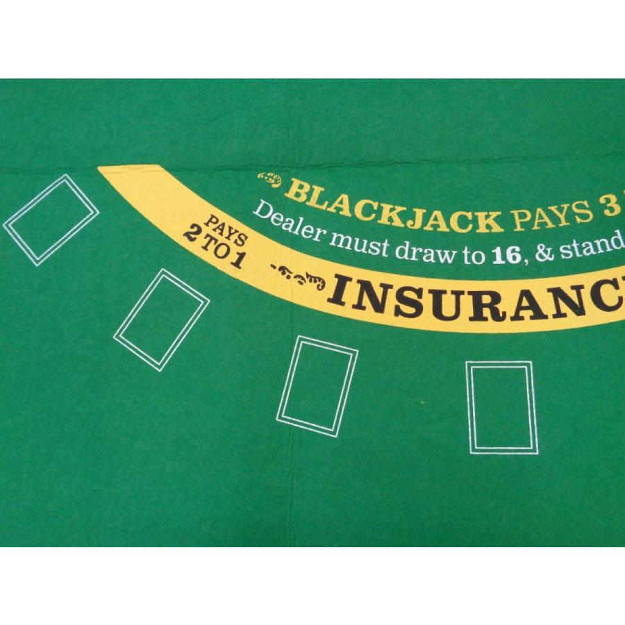 本場アメリカのカジノ用品メーカーBrybelly ブラックジャック・クラップス フェルトマット 48ｘ90cm |  | 04