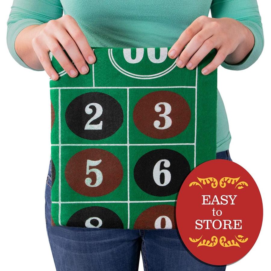 本場アメリカのカジノ用品メーカー Brybelly クラップス フェルトマット 90ｘ180cm 本格カジノグッズ |  | 02