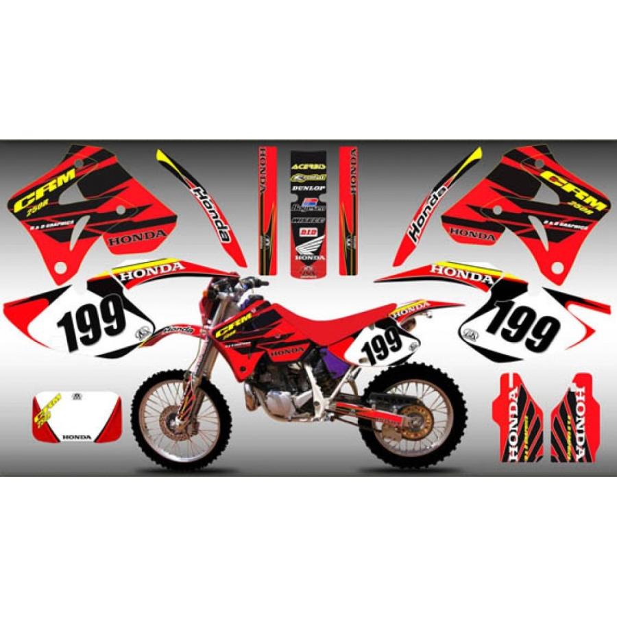 ホンダ CRM250 MK3 AR MX Full カスタム グラフィック ステッカー 