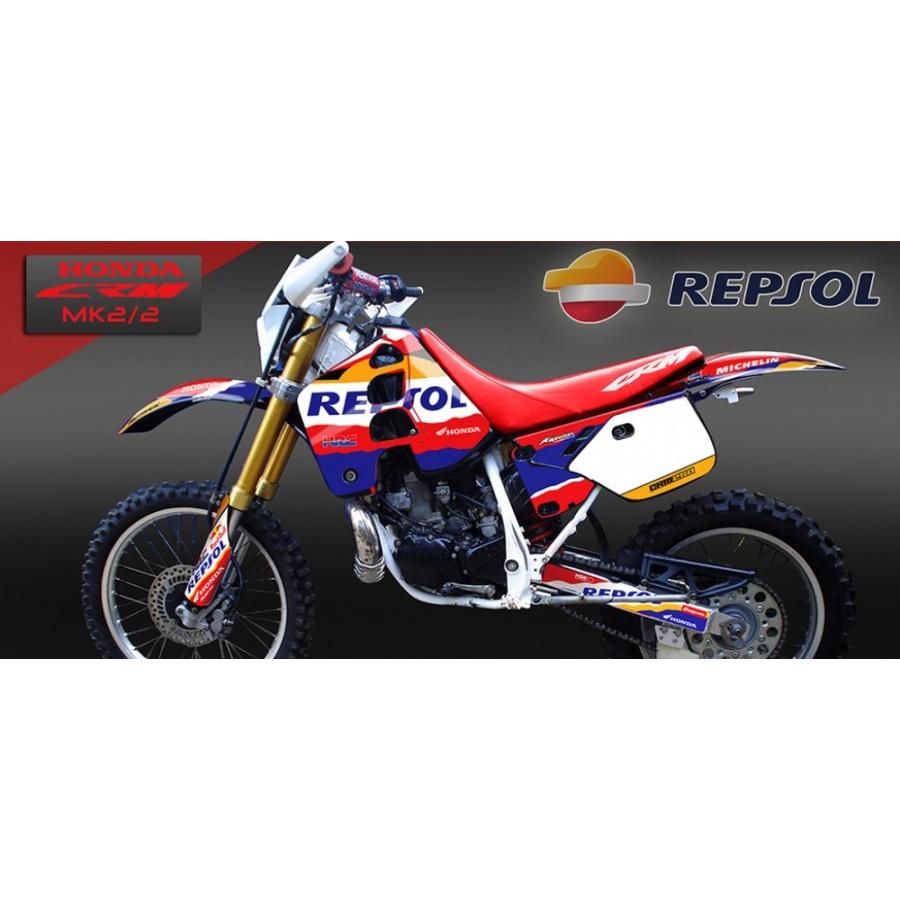 ホンダ CRM250 MK2/2 Repsol カスタム グラフィック ステッカー 