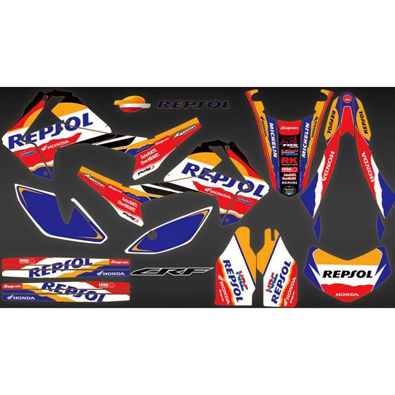 ホンダ CRF250L CRF250M REPSOL カスタム グラフィック ステッカー