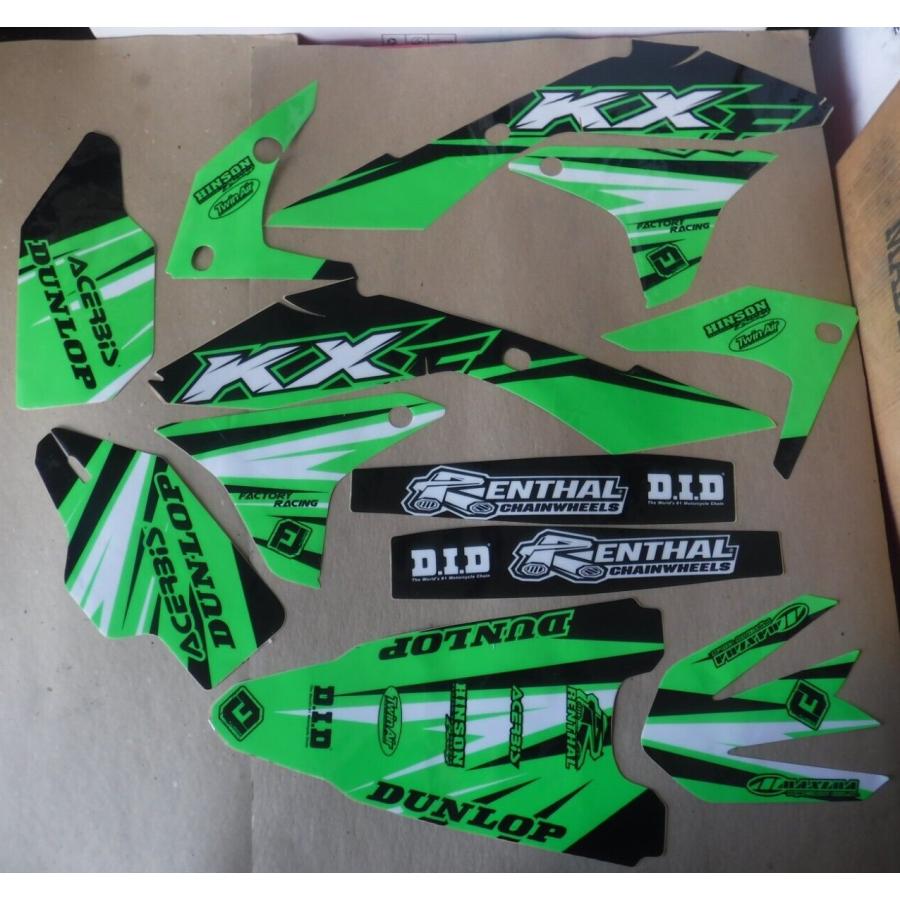 カワサキ KX250 KX250F 2017-2020 グラフィック デカール ステッカー