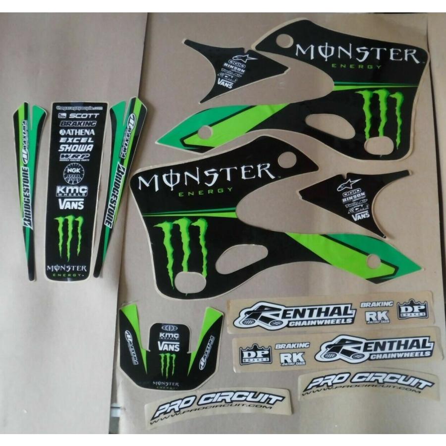 カワサキ KX125 KX250 1999-2002 グラフィック デカール ステッカー
