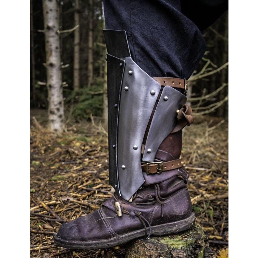 中世ヨーロッパ甲冑 ドレーキ グリーブ 各種サイズ 西洋 鎧 甲冑 アーマー 脛当て 衣装 コスプレ ふくらはぎ回り