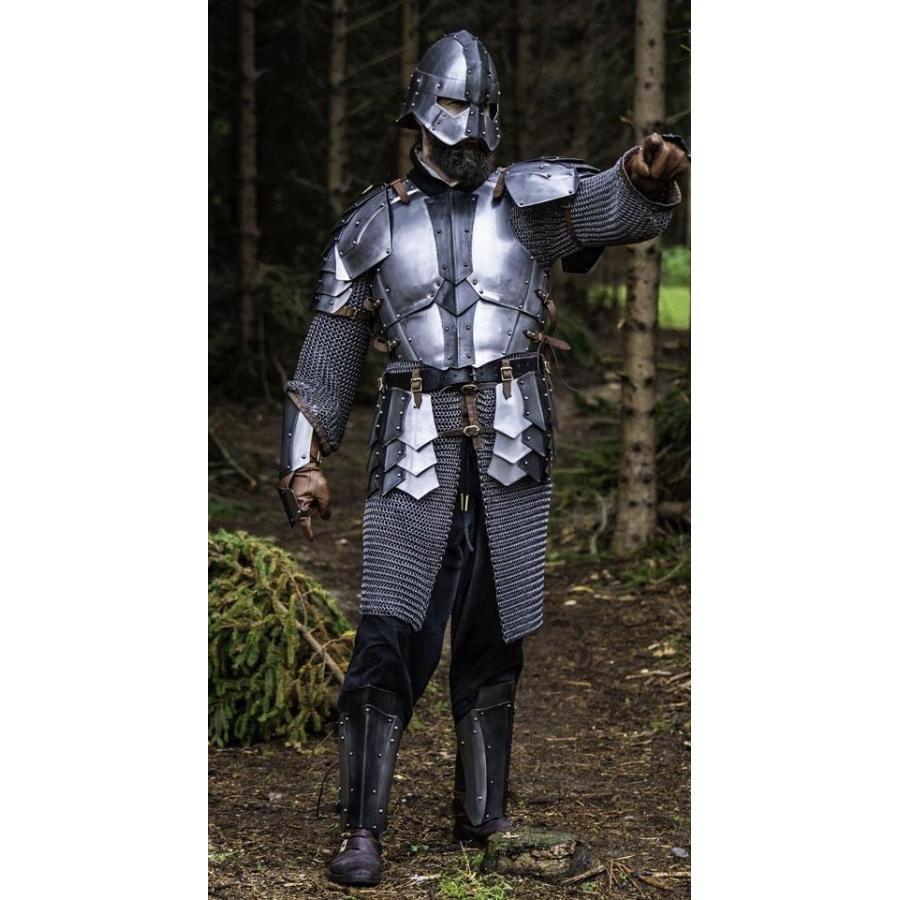 中世ヨーロッパ甲冑 ドレーキ グリーブ 各種サイズ 西洋 鎧 甲冑 アーマー 脛当て 衣装 コスプレ ふくらはぎ回り