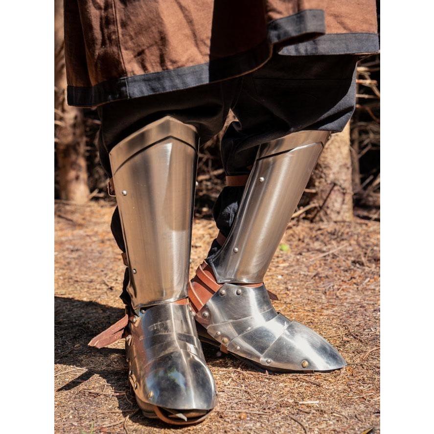 中世 スチールサバトン ポリッシュ仕上げ 各種サイズ 西洋 鎧 甲冑 ヨーロッパ アーマー 靴 シューズ Ep 1146 B E Zipang 通販 Yahoo ショッピング