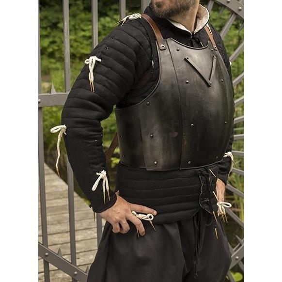 中世 マイルドスチール製 クールブルグアーマー ダークブラック仕上げ 胴アーマー 兜 西洋 鎧 甲冑 ヨーロッパ Larp コスプレ Ep B E Zipang 通販 Yahoo ショッピング