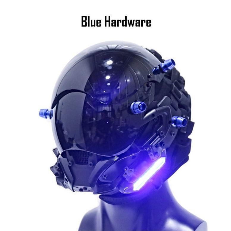 LEDライト サイバーパンク ヘルメット(最終価格) Cyberpunk サイバーパンク LEDライト フルフェイス ヘッドギア