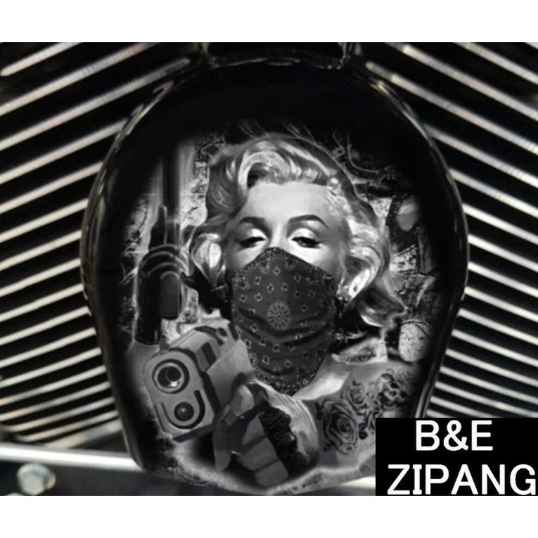 カウベルホーンカバー カスタム pin-up ハーレーダビッドソン