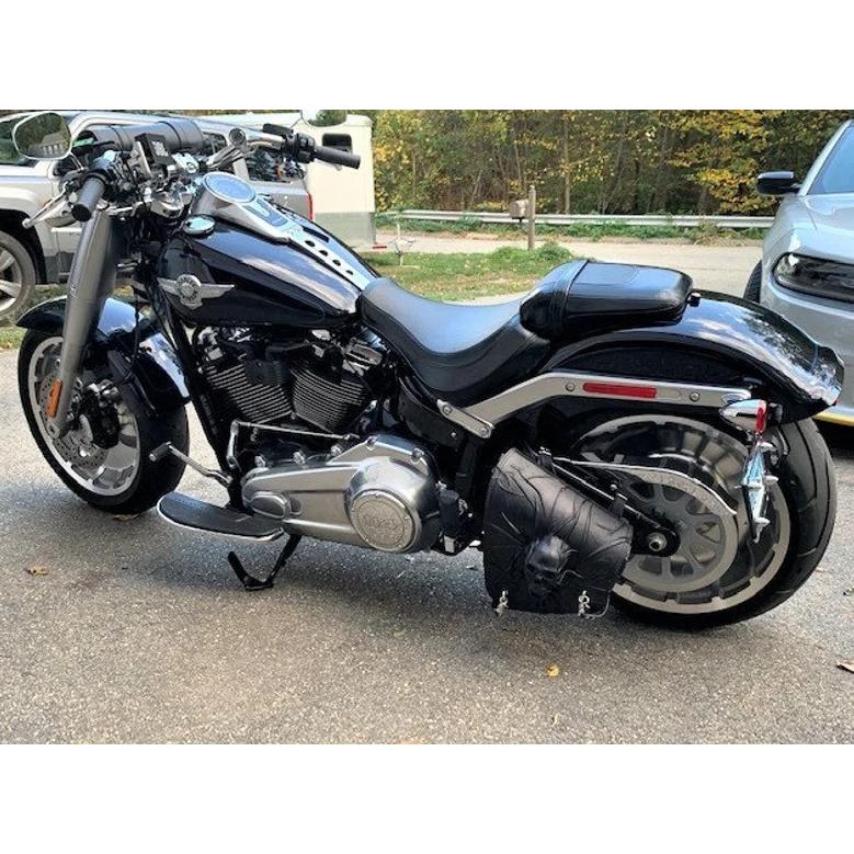 Harley-Davidson 黒 サドルバッグ サイドバック ハーレーダビッドソンのためのサドルバッグ新しい