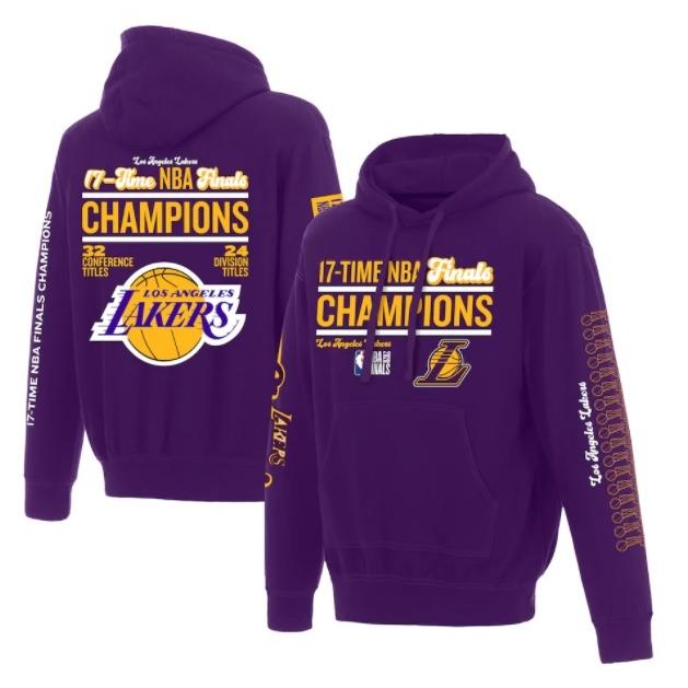 Nba公式ライセンス商品 年チャンピオン 17冠 ロサンゼルス レイカーズ Lakers プルオーバー フード付きパーカー パープル アメリカ直輸入 メンズ Fa B E Zipang 通販 Yahoo ショッピング