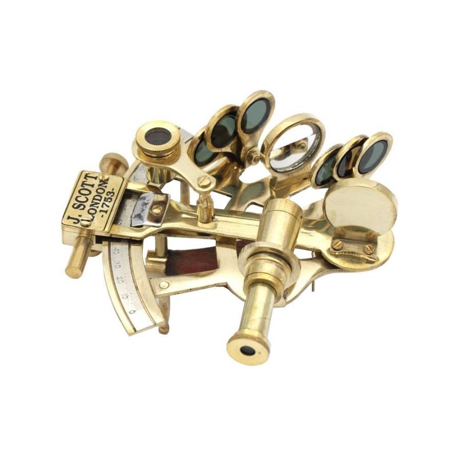 六分儀　アンティーク　真鍮　kelvin＆wilfrid o.white co Amazon.co.jp: 真鍮航海六分儀ヴィンテージアンティークアストロ