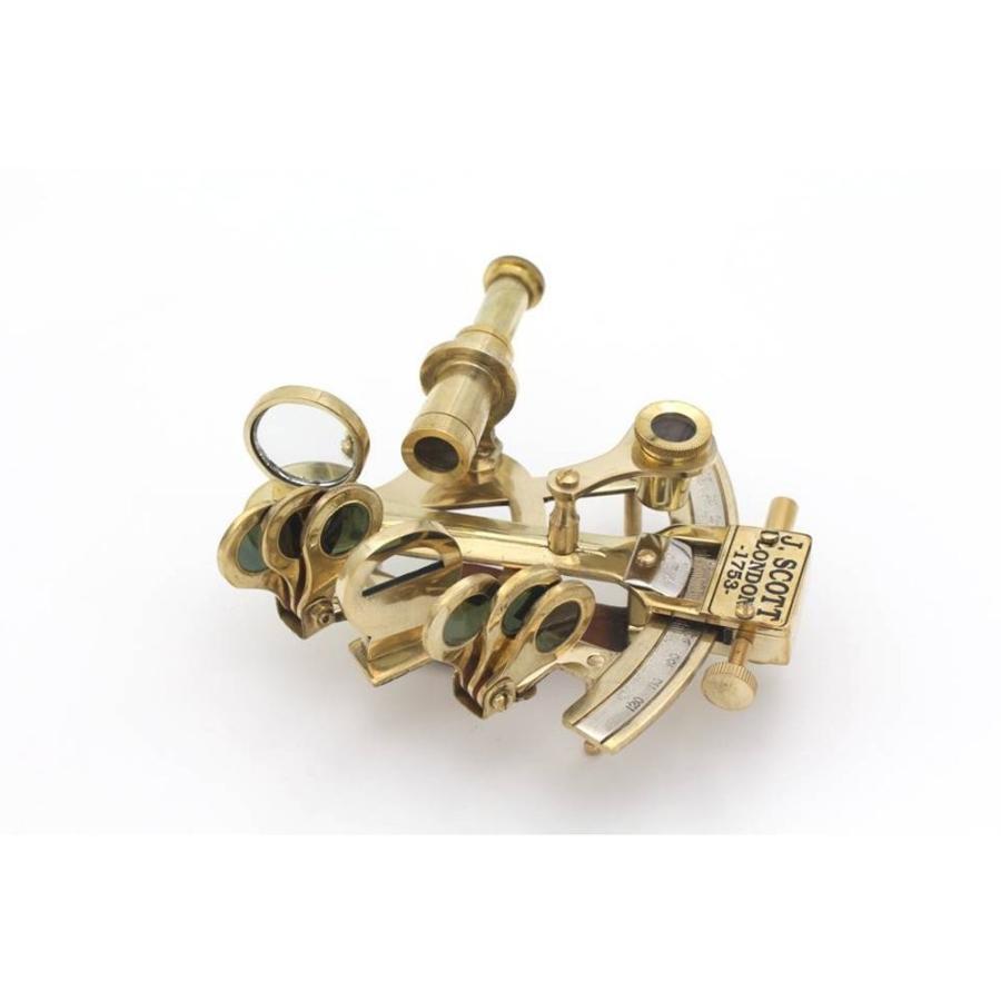 アンティーク 六分儀 セクスタント 真鍮製 航海インテリア