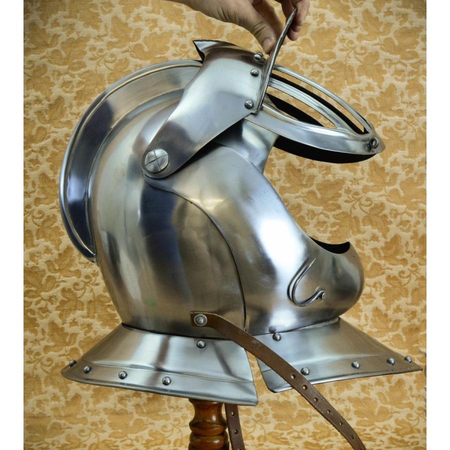 中世 16ゲージスチール製 17世紀 クローズド バーゴネット ヘルム 着用可 兜 西洋 鎧 甲冑 ヨーロッパ Ka Prh302 B E Zipang 通販 Yahoo ショッピング