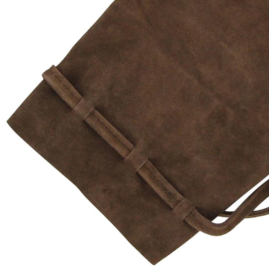 AVENUE67 レザー スエード コンビ BAG ブラウン 中世 スエードレザー製 ジャーニー バッグ ポーチ ブラウン