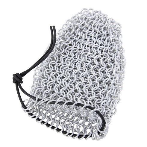 中世 16ゲージアルミニウム製 チェーンメイルポーチ 小物入れ バッグ