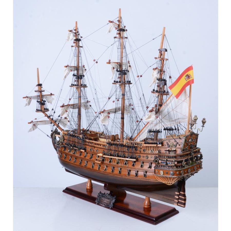 木製 スペイン 船 模型 ガラスケース　付 木製 スペイン 船 模型 ガラスケース 付 - メルカリ