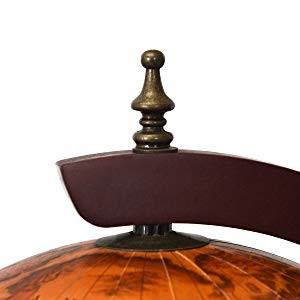 木製 34インチ レトロ アンティーク調 ワインバー スタンド キャスター