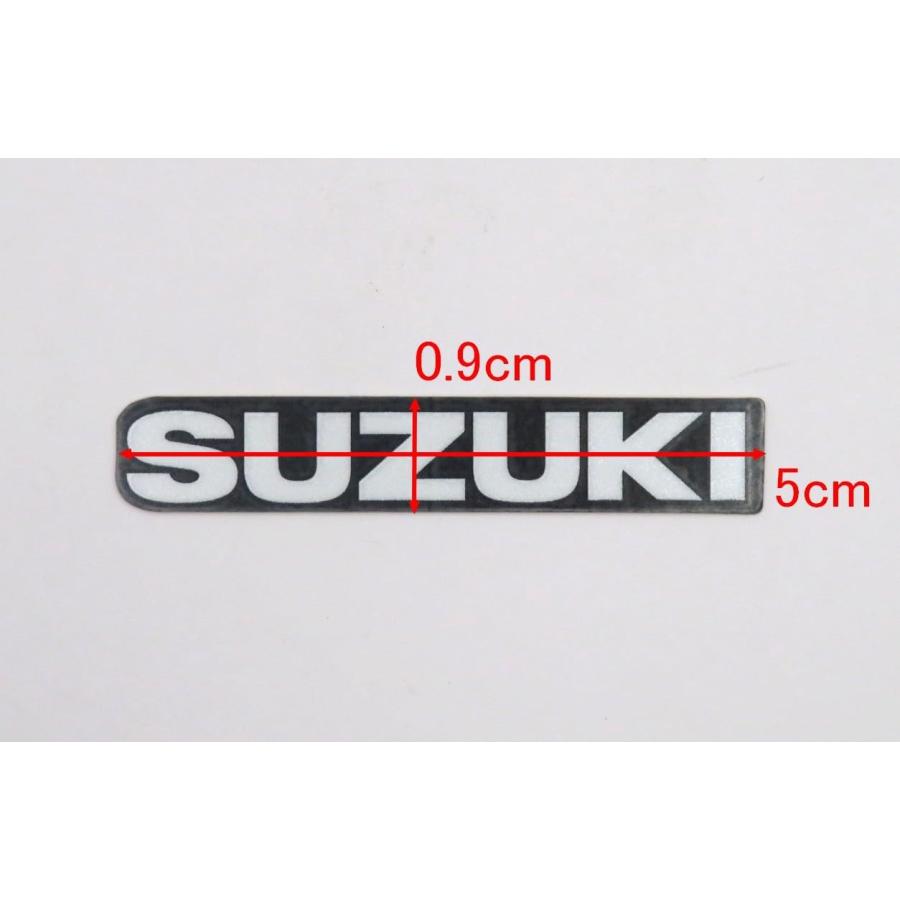 【スズキ純正品】 GSX-R150 リアフェンダー SUZUKI 文字 ロゴステッカー エンブレム 長さ5cm 68171-23K20-000 | GSX | 01