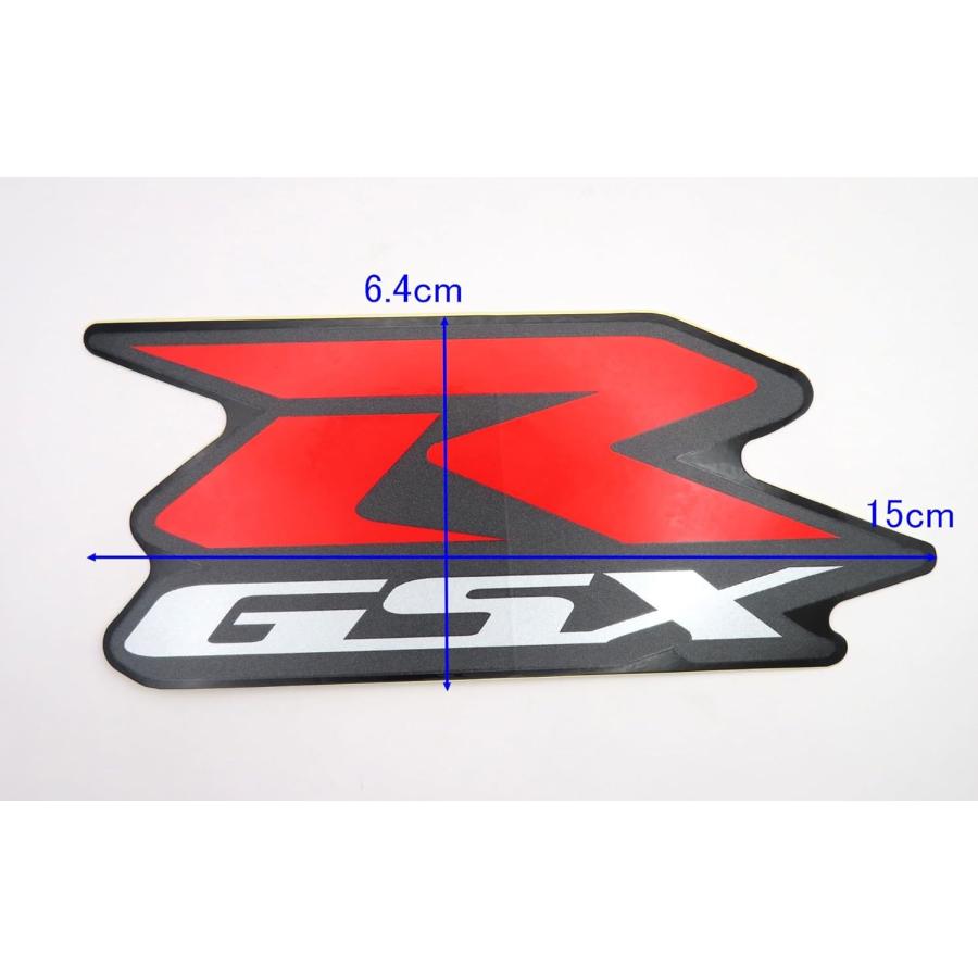 【スズキ純正品】 GSX-R150 サイドカウル ロゴステッカー 長さ15cm バイク カスタム シール 68185-23K80-BYN | GSX | 02