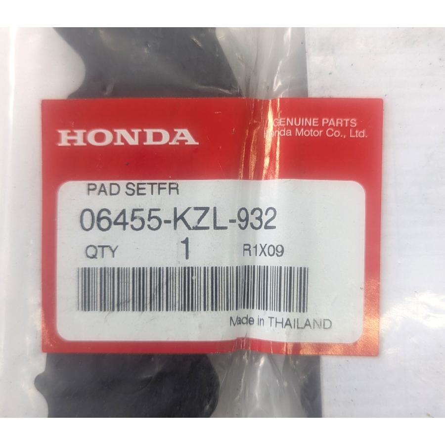 フロント ブレーキパッドセット ホンダ純正部品 PCX JF28 PCX150 KF12 06455-KZL-932/06455-KZL-931 | ホンダ | 01