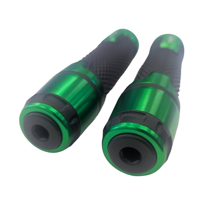 道楽ワキザシグリップ Ninja ロゴ入り 汎用ハンドルグリップ 左右セット バーエンド付き 250