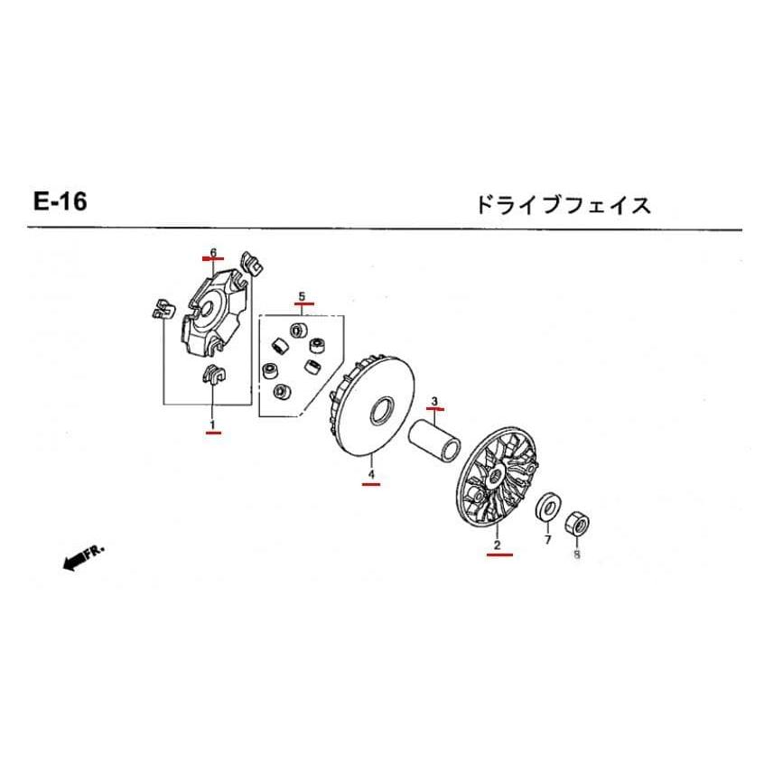 ホンダ（HONDA） PCX125 JF28 ホンダ純正品 ドライブフェイスセット