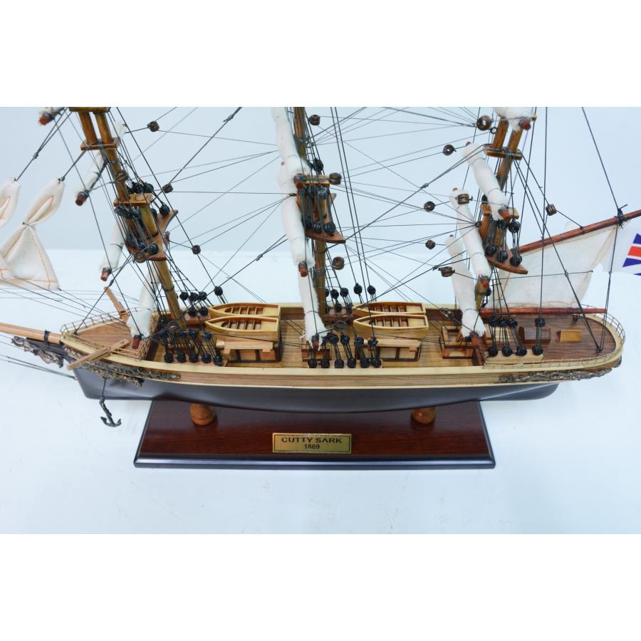 手作り模型 大型船 「カティーサーク」 帆船模型 完成品 木製 Cutty Sark カティーサーク モデルシップ 全長