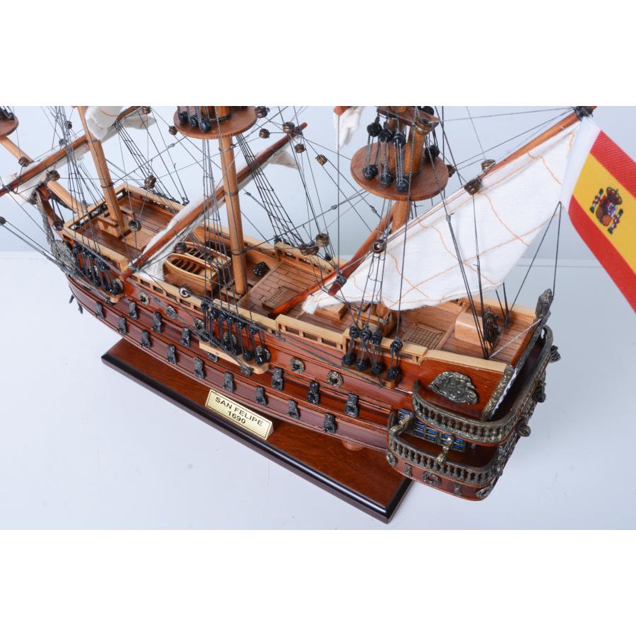 帆船模型 完成品 木製 サン・フェリペ号 SAN FELIPE スペイン海軍 全長