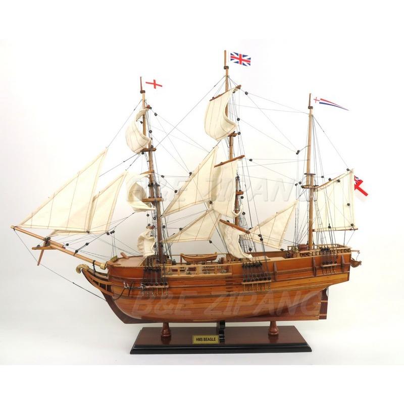帆船模型 完成品 木製 HMSビーグル号 Beagle モデルシップ 全長 帆船模型 完成品 木製 HMSビーグル号 Beagle モデルシップ 全長