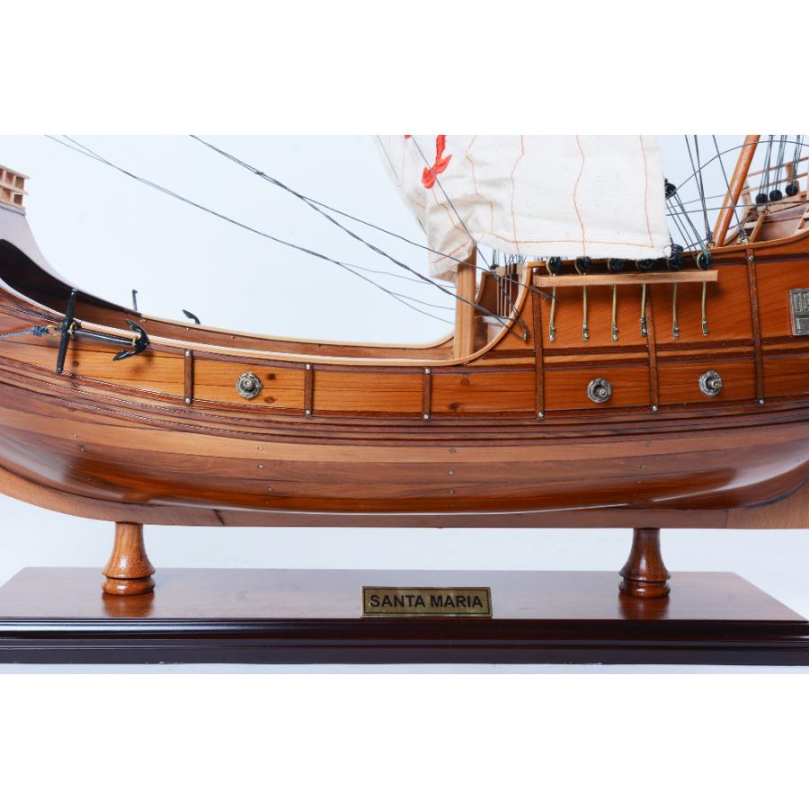 帆船模型 完成品 木製 サンタマリア号 コロンブス 全長73cm T306 インテリア 置物 装飾 Santa Maria｜bezipang｜05