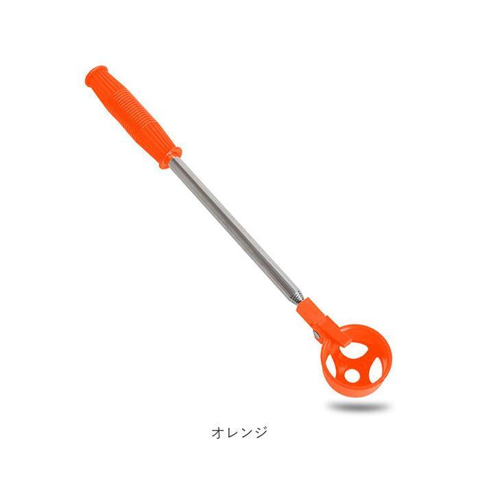 ゴルフボールピッカー ゴルフボールキャッチャー ゴルフ ボール拾い器 在庫ありオレンジ | 