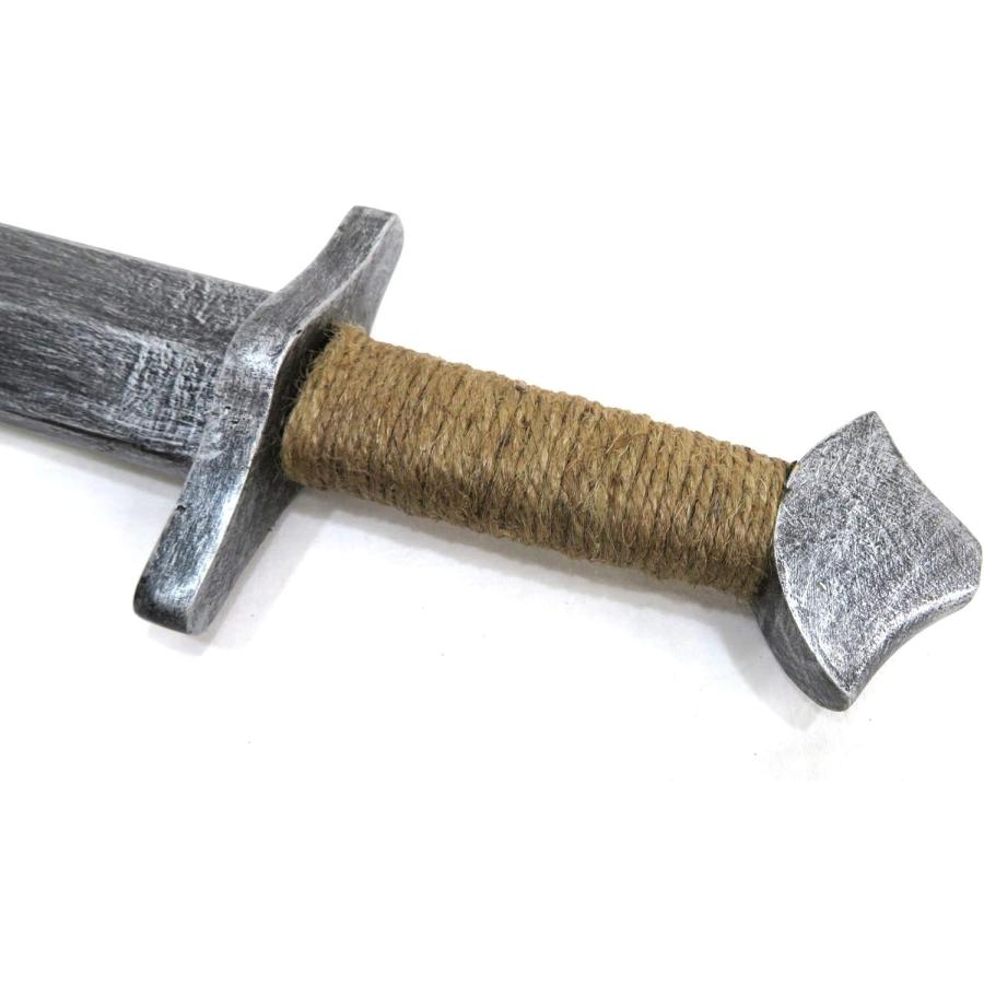 中世 木製 ショートソード 麻のグリップ 木剣 片手剣 練習用 トレーニング ナイト 騎士 戦士 小道具 |  | 01