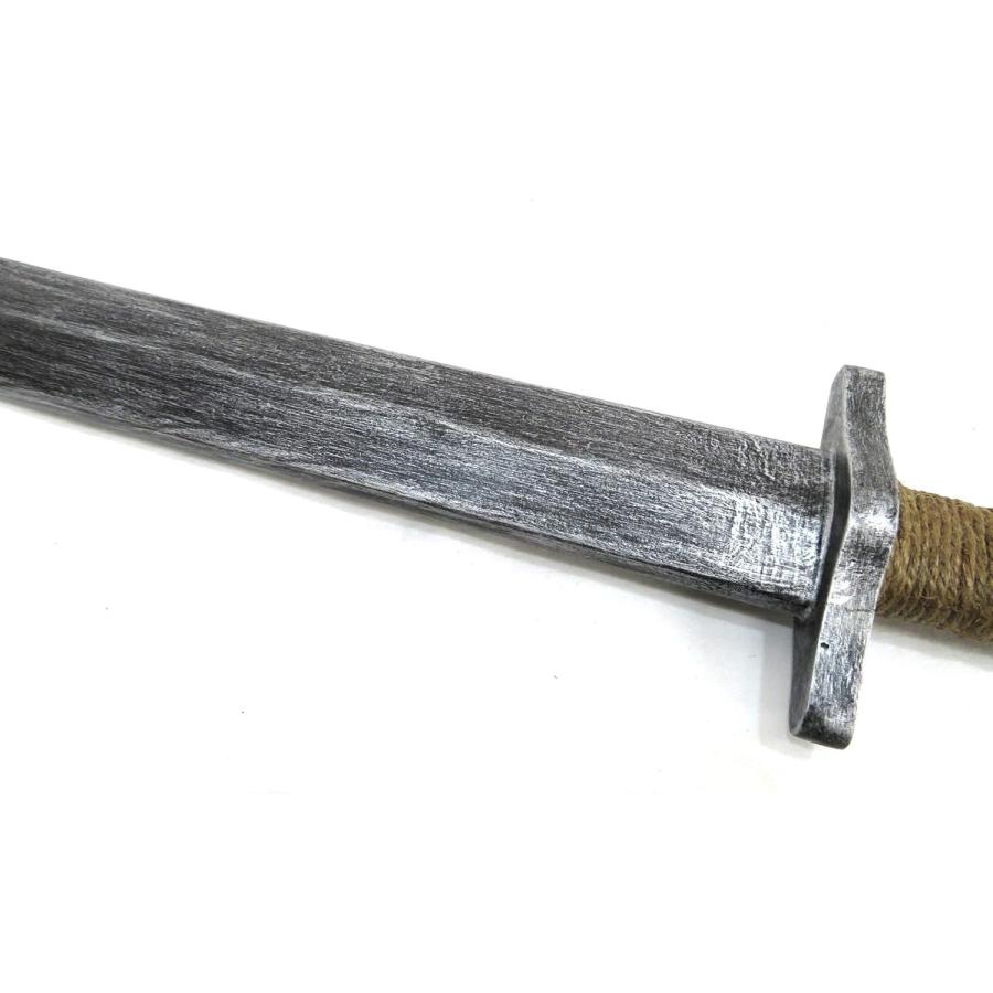 中世 木製 ショートソード 麻のグリップ 木剣 片手剣 練習用 トレーニング ナイト 騎士 戦士 小道具 |  | 02