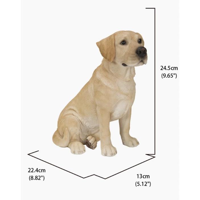 ポリレジン製 ガーデン彫像 動物 犬 座っているラブラドールSitting Labrador_2
