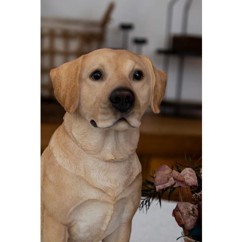 ポリレジン製 ガーデン彫像 動物 犬 座っているラブラドールSitting
