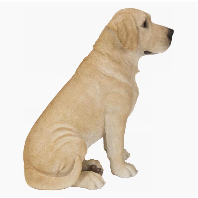 ポリレジン製 ガーデン彫像 動物 犬 座っているラブラドールSitting