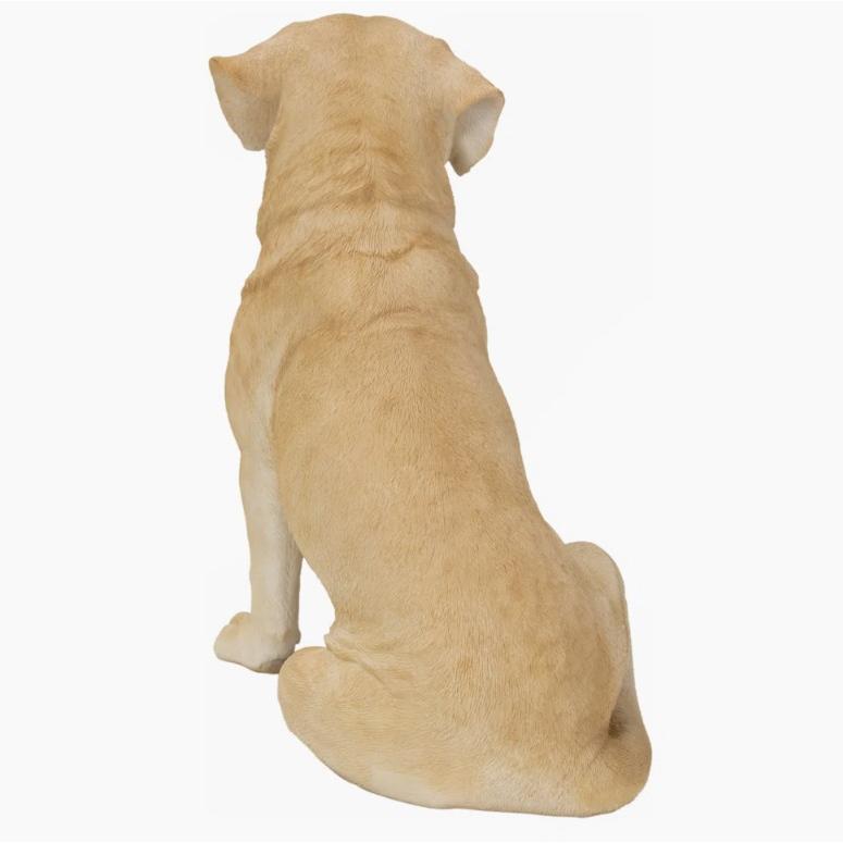 ポリレジン製 ガーデン彫像 動物 犬 座っているラブラドールSitting Labrador_6