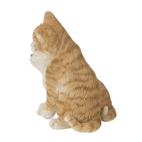 寄り抱き合う子猫の像 カップルキャット 置物 ガーデニング 庭