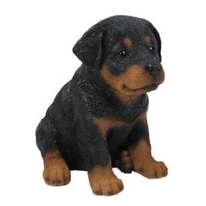 アウトレット ロットワイラー 子犬 置物 オブジェ 犬 ガーデン
