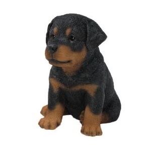 アウトレット ロットワイラー 子犬 置物 オブジェ 犬 ガーデン