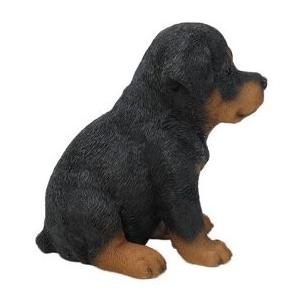 アウトレット ロットワイラー 子犬 置物 オブジェ 犬 ガーデン