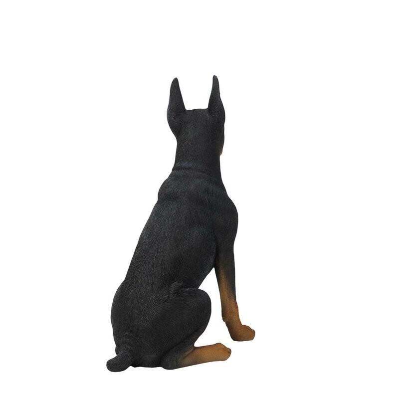 置物 彫像 動物 座っている ドーベルマン 成犬の像 ガーデニング 置物 彫像 動物 座っている ドーベルマン 成犬の像 ガーデニング