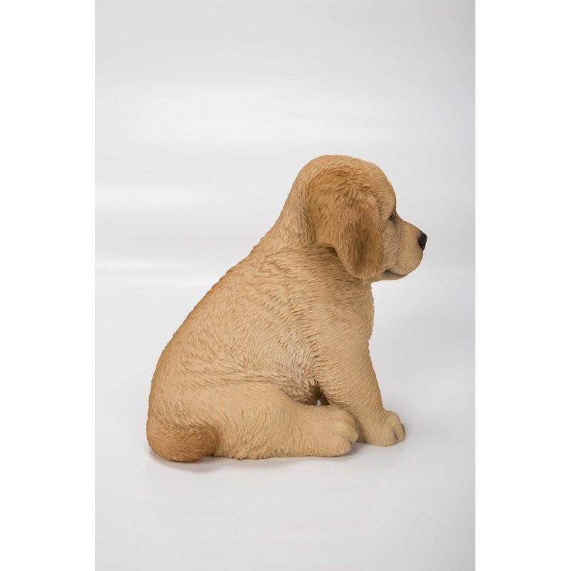 置物 彫像 座っている ゴールデンレトリバー の子犬の像 ガーデニング 庭 Dog Golden retriever ornament statue｜bezipang｜05