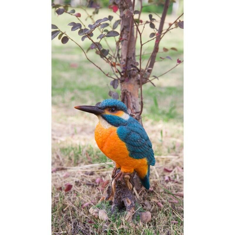 ポリレジン製 ガーデン彫像 動物 鳥 切り株に留まっている ポリレジン製 ガーデン彫像 動物 鳥 切り株に留まっている