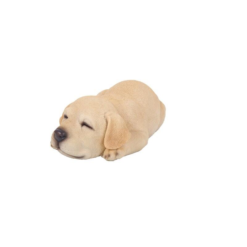 ポリレジン製 ガーデン彫像 動物 犬 横たわって昼寝をしている