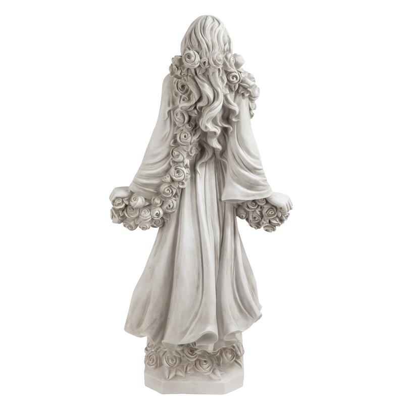 ポリレジン製ガーデン彫像 花と春の女神フローラの像 置物 ポリレジン製ガーデン彫像 花と春の女神フローラの像 置物
