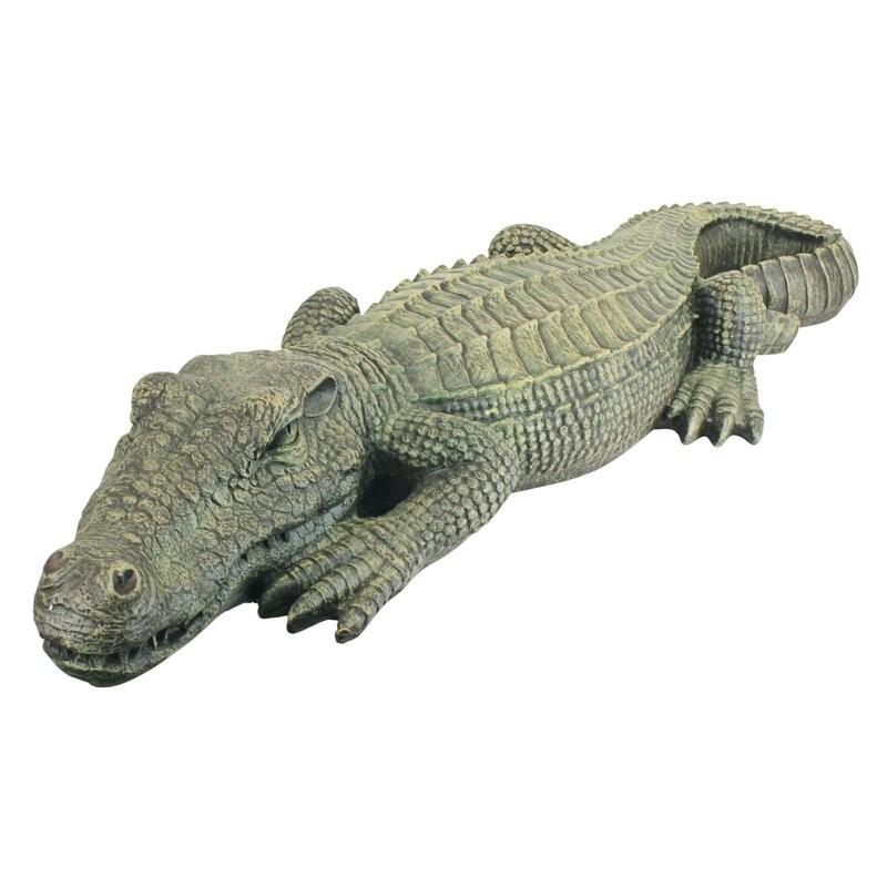 置物 彫像 クロコダイル ワニ の像 ガーデニング 庭 Crocodile 置物 彫像 クロコダイル ワニ の像 ガーデニング 庭 Crocodile