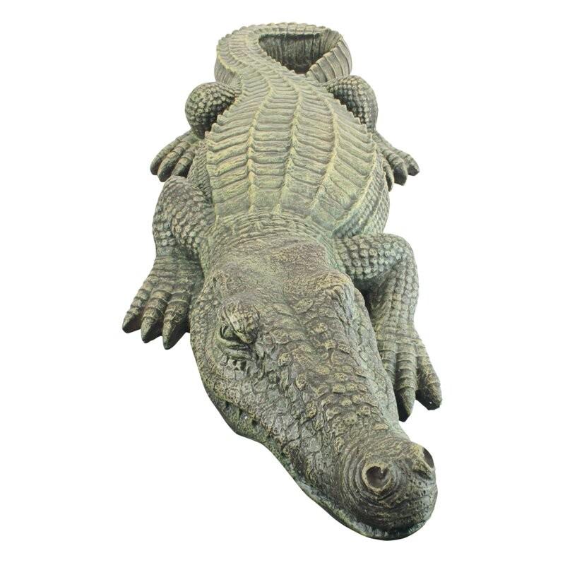 置物 彫像 クロコダイル ワニ の像 ガーデニング 庭 Crocodile 置物 彫像 クロコダイル ワニ の像 ガーデニング 庭 Crocodile