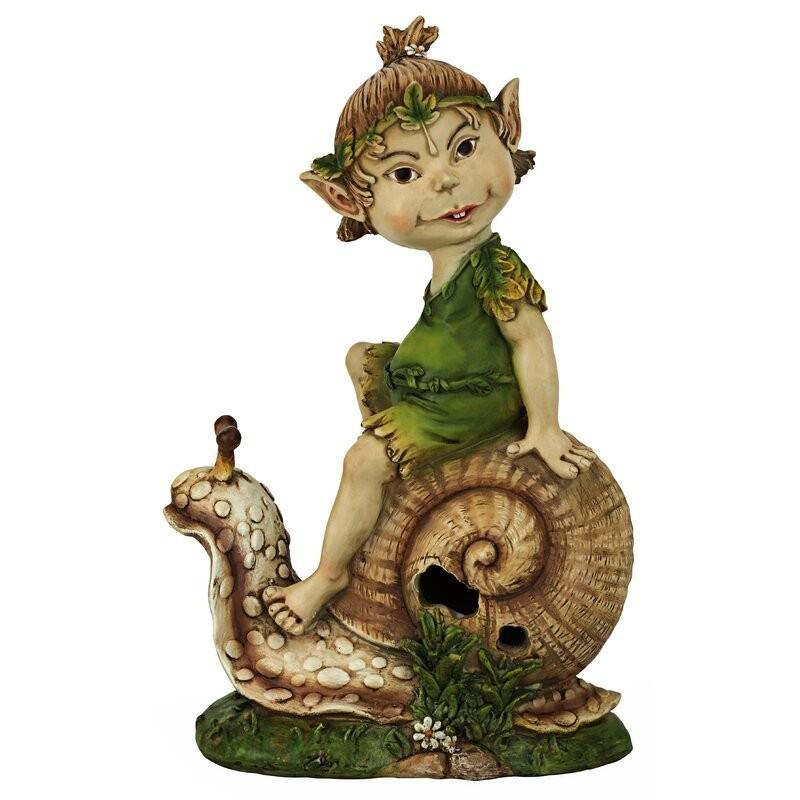 ポリレジン製 ガーデン彫像 エルフ 妖精 カタツムリに乗っているエルフ 妖精 の像 置物 ガーデニング 庭 小人 Wf Txg7554 B E Zipang 通販 Yahoo ショッピング
